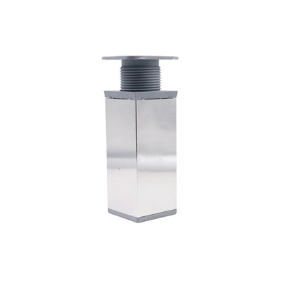 Möbelfüße Quadratisch 40x40mm - 100mm Chrom – Furnica