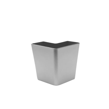 Möbelfüße Quadratisch 60x60mm - 60mm Aluminium – Furnica