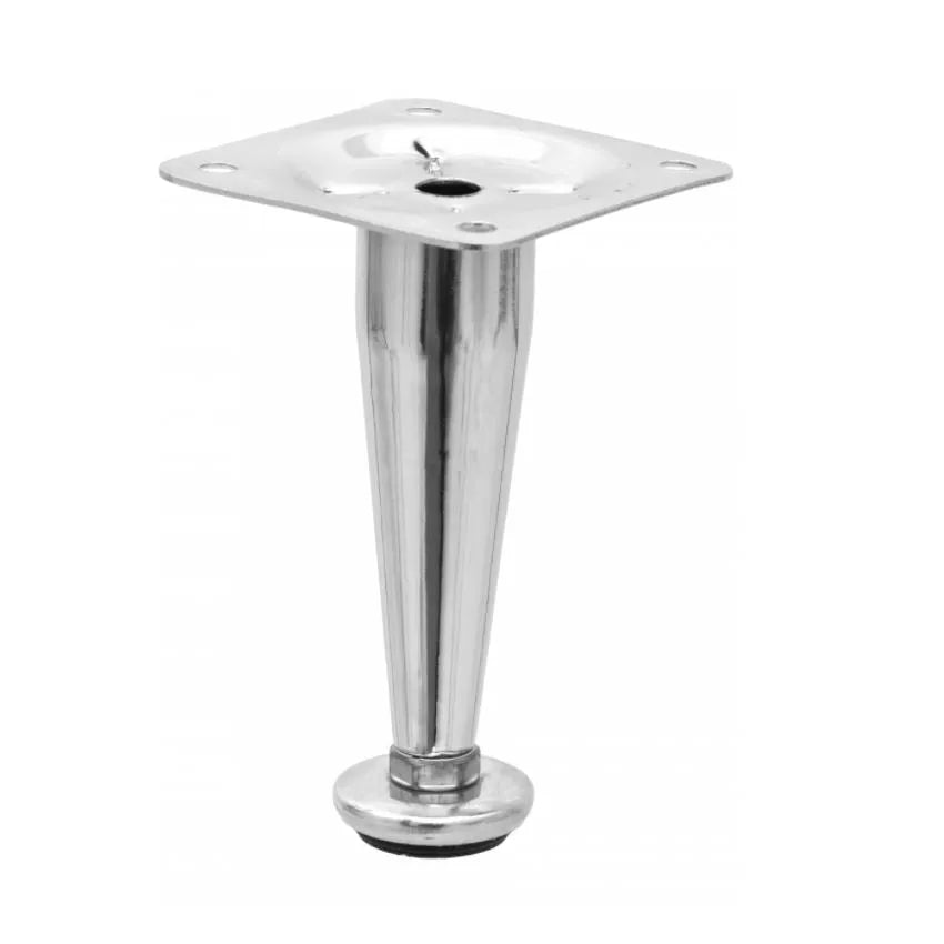 Möbelfüße Verstellbar Kegelförmig 100mm - Chrom – Furnica