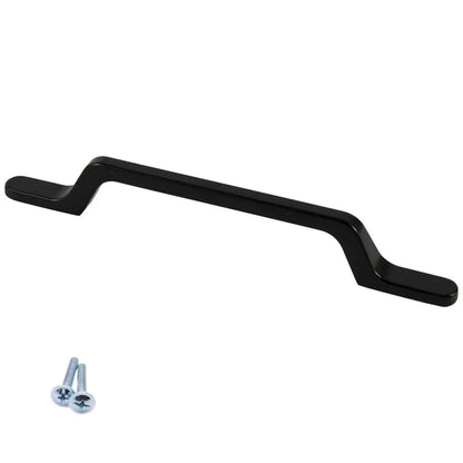 Möbelgriff 128mm U098 - Schwarz Matt – Furnica