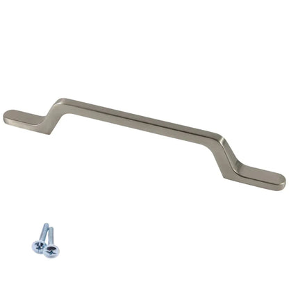 Möbelgriff 96mm U098 - Gebürsteter Stahl – Furnica