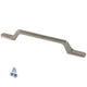 Möbelgriff 96mm U098 - Gebürsteter Stahl – Furnica