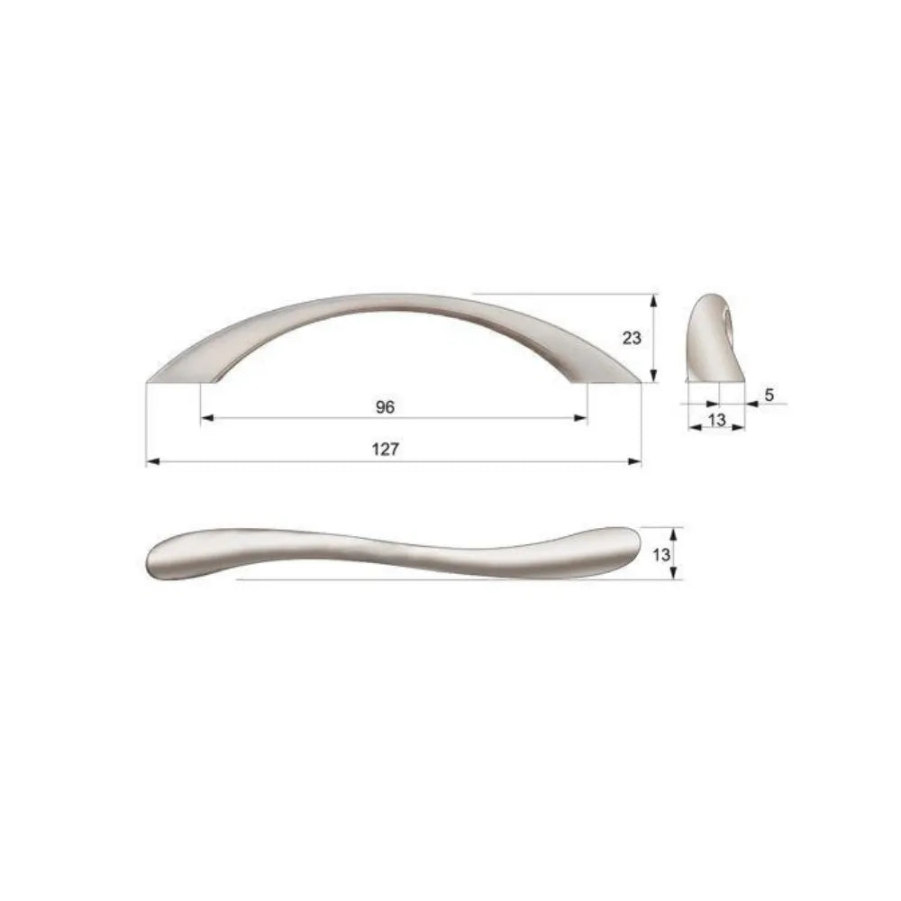 Möbelgriff 96mm UZ05 - Satin – Furnica