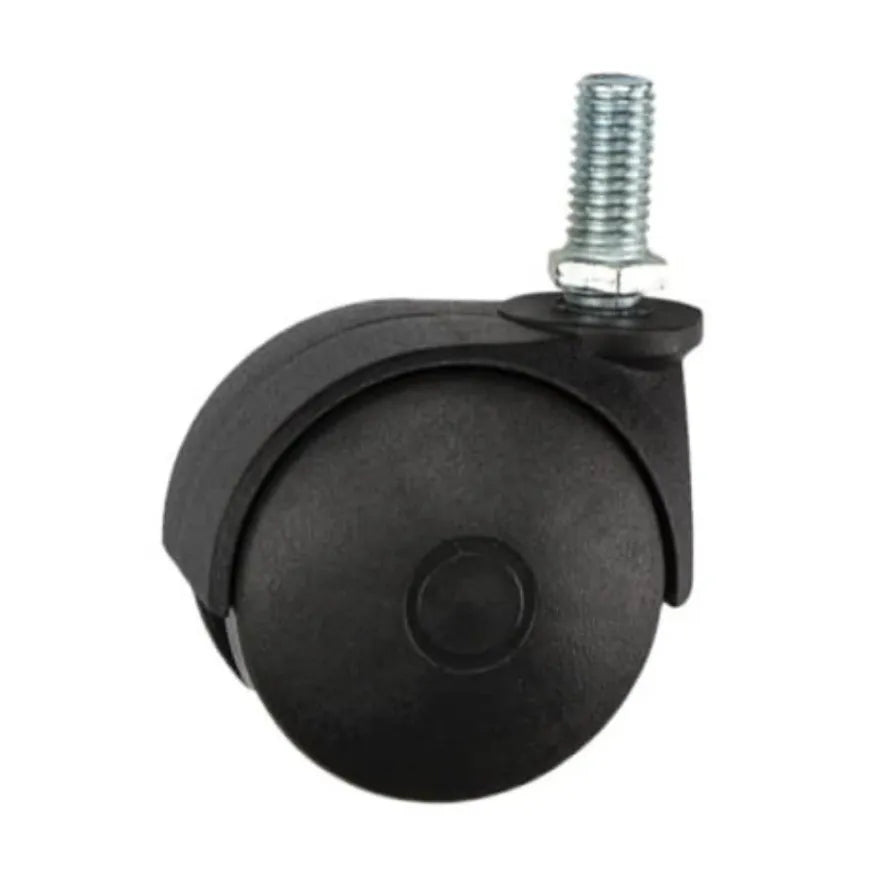 Möbelschwenkrad aus Kunststoff mit Gewinde 10mm - Ø60mm – Furnica