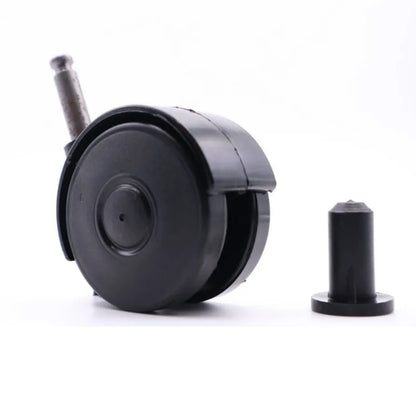 Möbelschwenkrad aus Kunststoff mit Montagestift 8mm und Hülse - Ø55mm – Furnica