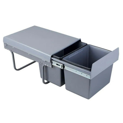 Mülleimer Mülltrennung - 2x15L - 40cm Küchenschrank – Furnica