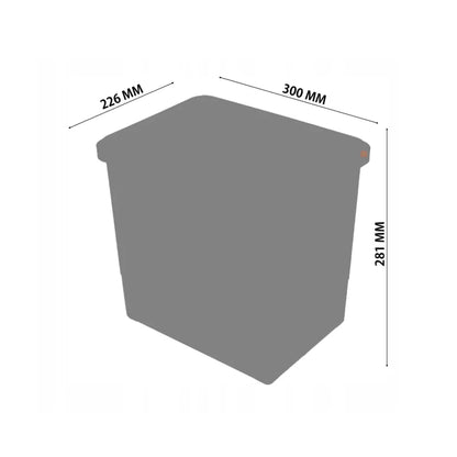 Mülleimer Mülltrennung - 2x15L - 40cm Küchenschrank – Furnica