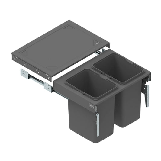 Mülleimer Mülltrennung - 2x15L oder 2x20L- 60cm Küchenschrank – Furnica