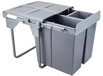 Mülleimer Mülltrennung - 34L+2x17L - 60cm Küchenschrank – Furnica