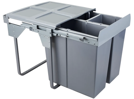 Mülleimer Mülltrennung - 34L+2x17L - 60cm Küchenschrank – Furnica