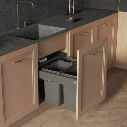 Mülleimer Mülltrennung Soft-Close 4x15L oder 4x20L - 80cm Küchenschrank – Furnica