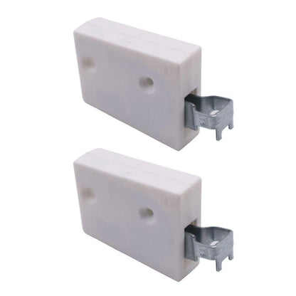 Nylon Schrankhalterung, Universal - L+R, 2D Eco - Weiß – Furnica