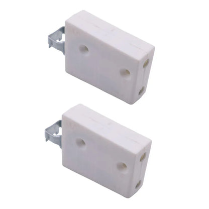 Nylon Schrankhalterung, Universal - L+R, 2D Eco - Weiß – Furnica