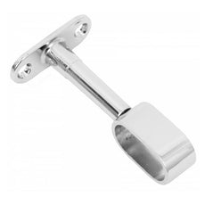Oval Bar Abstand Halterung 15x30mm, Chrom