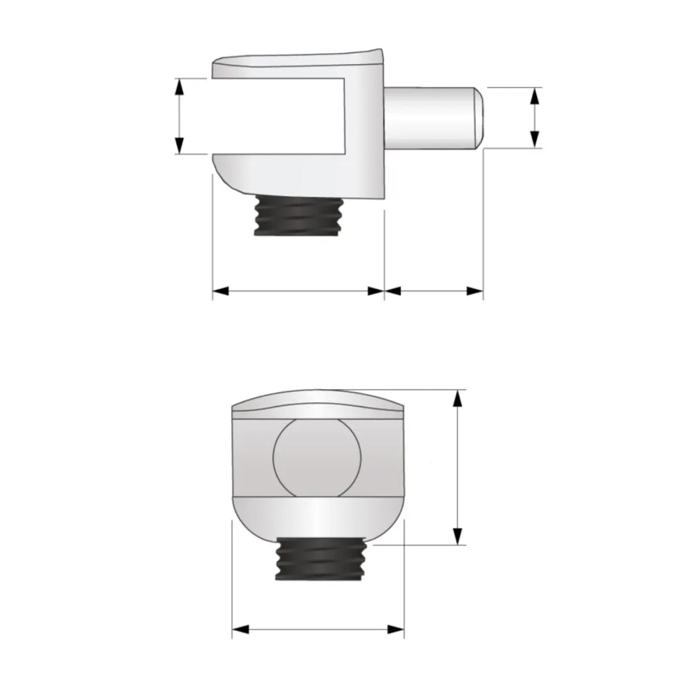 Plattenhalter für Glasscheibe - Ø5mm – Furnica