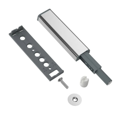 Push to Open-Verriegelung - federlose Scharniere - mit Magnetspitze Zink/Grau – Furnica