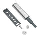 Push to Open-Verriegelung - federlose Scharniere - mit Magnetspitze Zink/Grau – Furnica