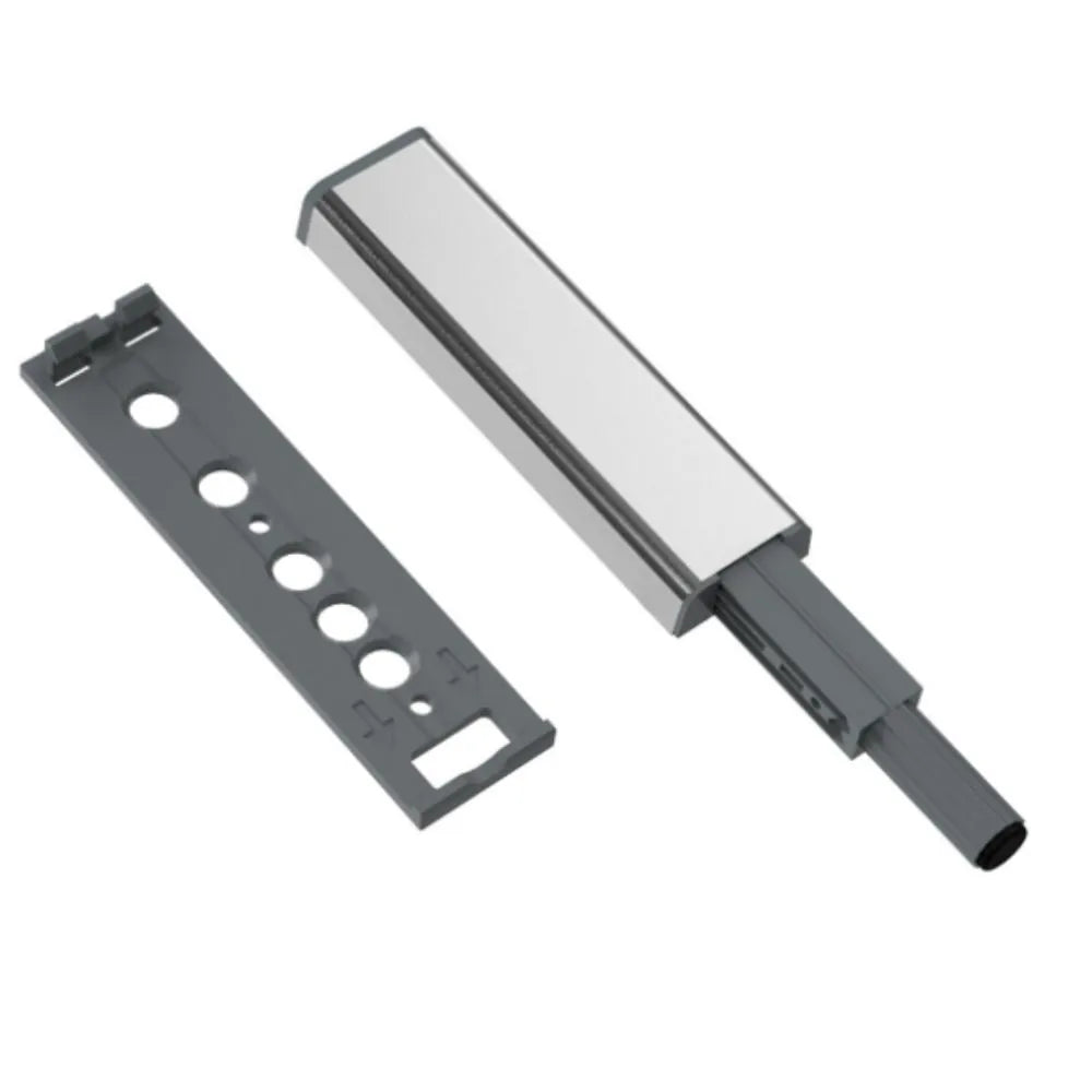 Push to Open-Verschluss - Federscharniere - mit Gummispitze Zink/Grau – Furnica