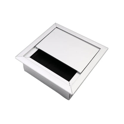 Quadratisch Aluminium Kabeldurchlass 80x80mm, Silber – Furnica