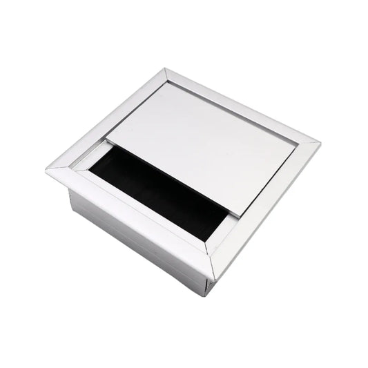 Quadratisch Aluminium Kabeldurchlass 80x80mm, Silber – Furnica