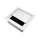 Quadratisch Aluminium Kabeldurchlass 80x80mm, Silber – Furnica