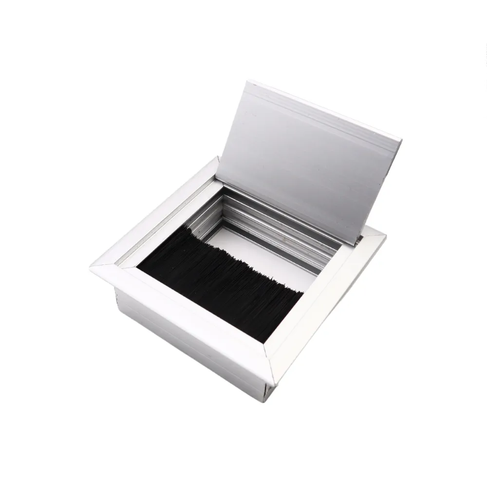 Quadratisch Aluminium Kabeldurchlass 80x80mm, Silber – Furnica