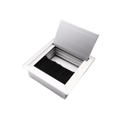 Quadratisch Aluminium Kabeldurchlass 80x80mm, Silber – Furnica