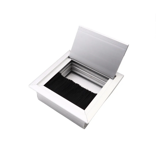 Quadratisch Aluminium Kabeldurchlass 80x80mm, Silber – Furnica