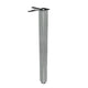 Quadratisches Tischbein 71 cm hoch, Gebürstetes Nickel, ZnAl Montageplatte – Furnica