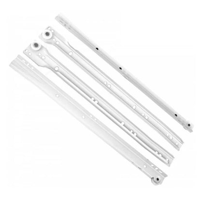 Rollschubführung Schubladenschienen Weiss - 450mm – Furnica