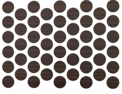 Schraubabdeckkappen Selbstklebend - Dark Zebrano 14mm – Furnica
