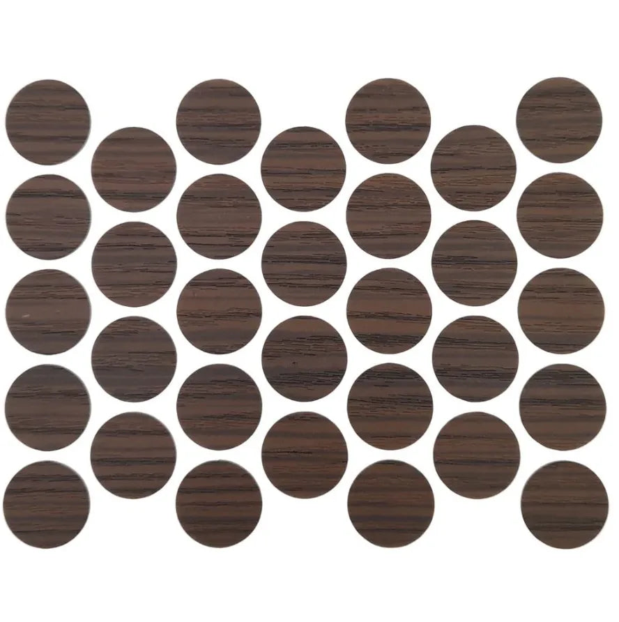Schraubabdeckkappen Selbstklebend - Dark Zebrano 18mm – Furnica