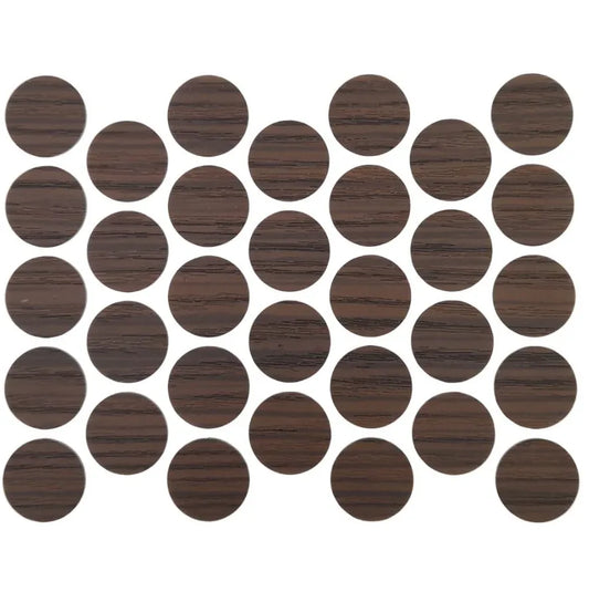 Schraubabdeckkappen Selbstklebend - Dark Zebrano 18mm – Furnica
