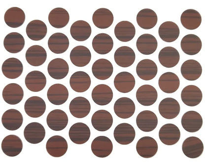 Schraubabdeckkappen Selbstklebend - Ebony 14mm – Furnica