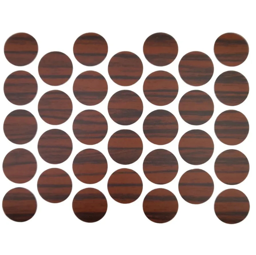 Schraubabdeckkappen Selbstklebend - Ebony 18mm – Furnica