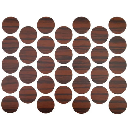 Schraubabdeckkappen Selbstklebend - Ebony 18mm – Furnica