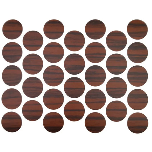 Schraubabdeckkappen Selbstklebend - Ebony 18mm – Furnica