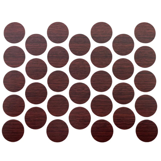 Schraubabdeckkappen Selbstklebend - Mahagoni 18mm – Furnica