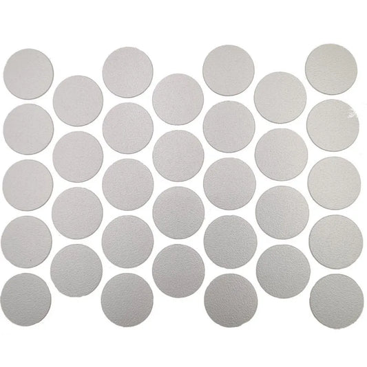 Schraubabdeckkappen Selbstklebend - Metallic Grau 18mm – Furnica