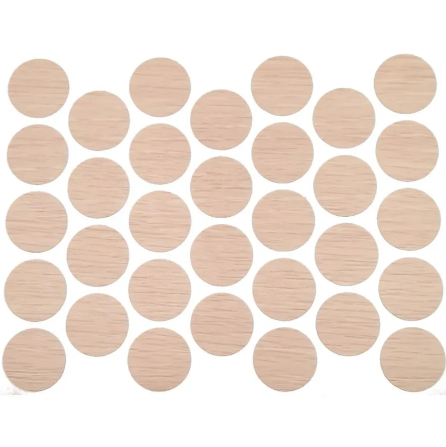 Schraubabdeckkappen Selbstklebend - Milk Oak 18mm – Furnica