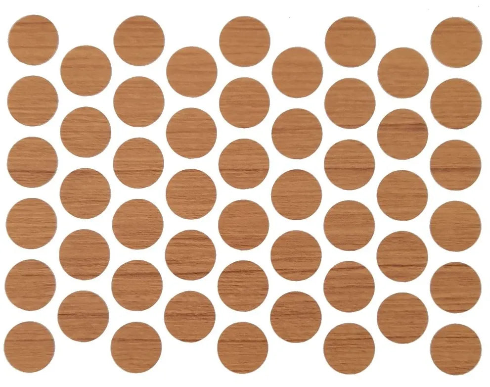 Schraubabdeckkappen Selbstklebend - Teak 14mm – Furnica
