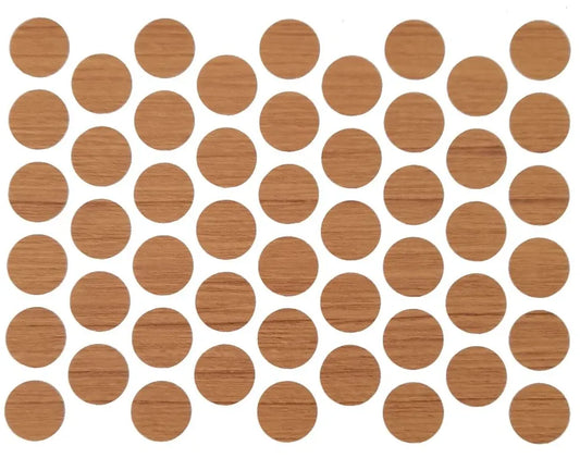 Schraubabdeckkappen Selbstklebend - Teak 14mm – Furnica