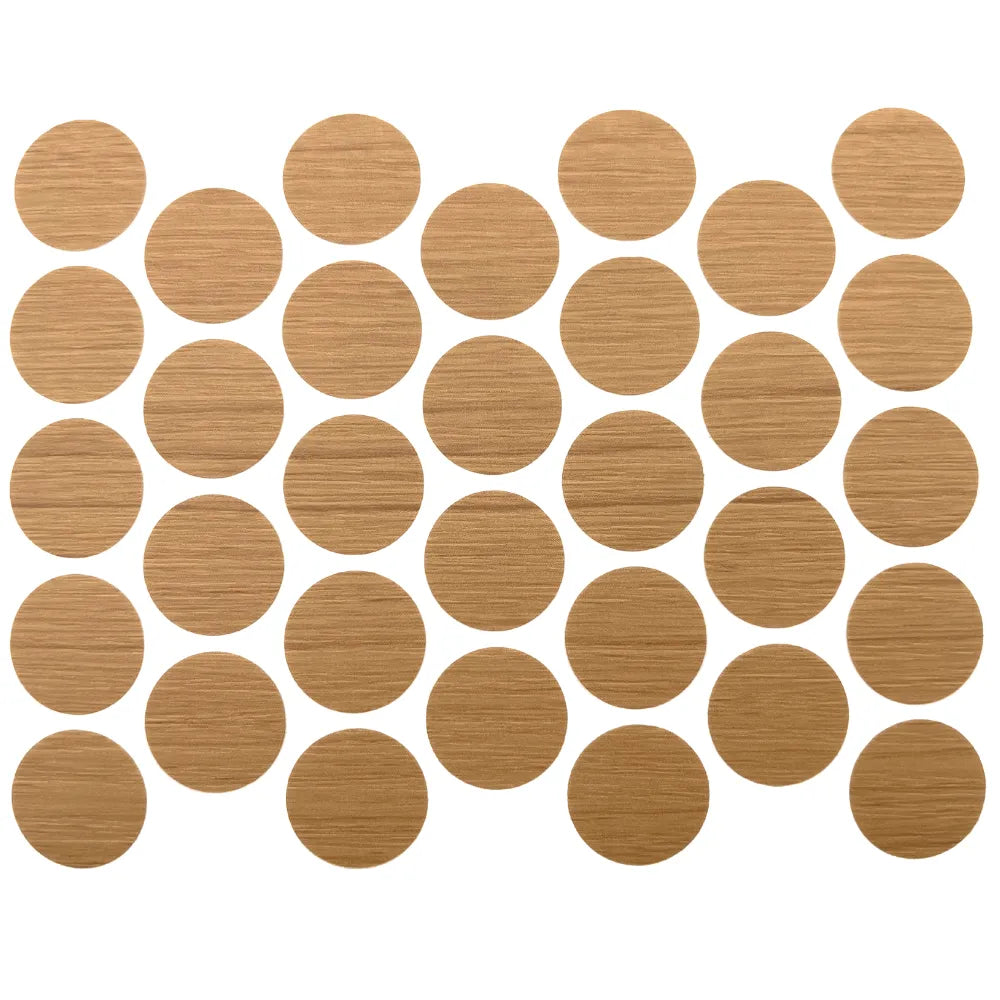 Schraubabdeckkappen Selbstklebend - Teak 18mm – Furnica