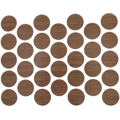 Schraubabdeckkappen Selbstklebend - Venezia Walnuss 18mm – Furnica