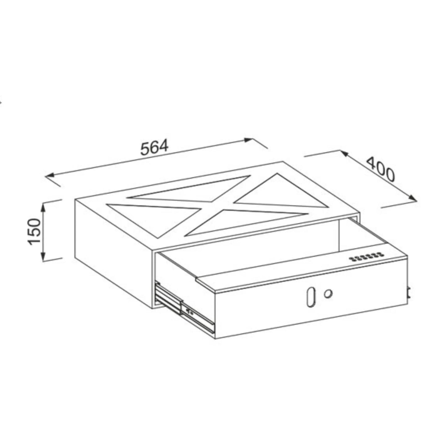 Schubladensafe 600mm – Furnica