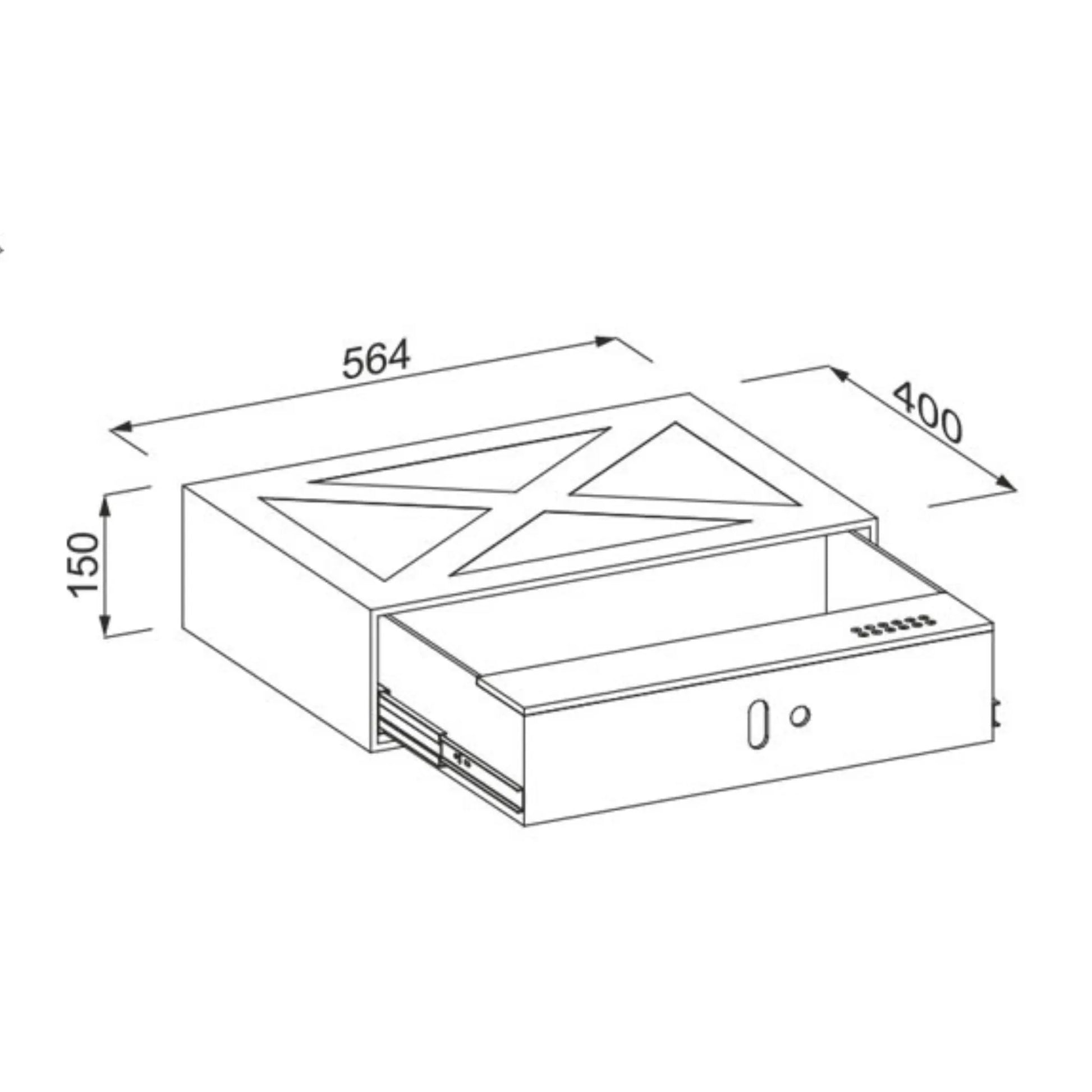 Schubladensafe 600mm – Furnica