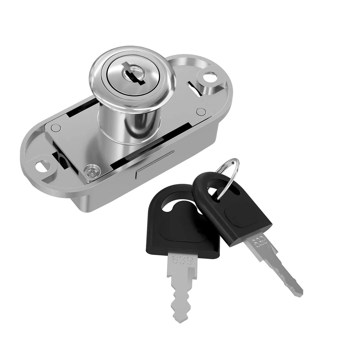 Schubstangenschloss 19x22mm, 2 Stäbe L-1000mm, Nickel – Furnica