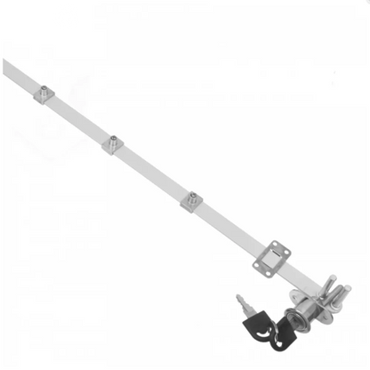 Schubstangenschloss für 3 Schubladen 19x20mm, 600mm Leiste, Chrom – Furnica