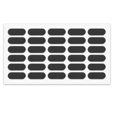 Selbstklebender Elastikpuffer 8x22mm - Schwarz