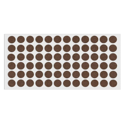 Selbstklebendes Filzpad Ø15mm Braun – Furnica